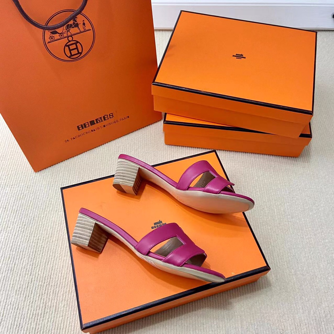 에르메스 올수공 오아시스 슬리퍼 샌들 스위프트 35